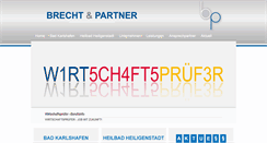 Desktop Screenshot of brecht-partner.de