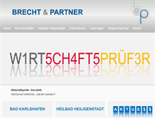 Tablet Screenshot of brecht-partner.de